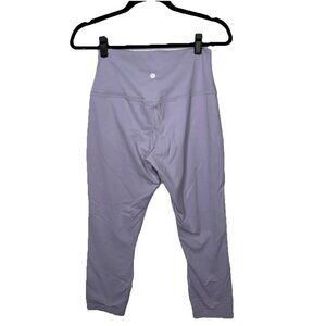 Lululemon Wunder Train Leggings Size 8 Light Purple Square Size Dot Crop P